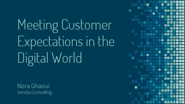 Seminar: ‘Customer expectations in a digital world’